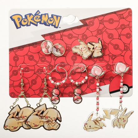 Pokemon Chibi Pikachu Earring Set Exclusivité Games Zone